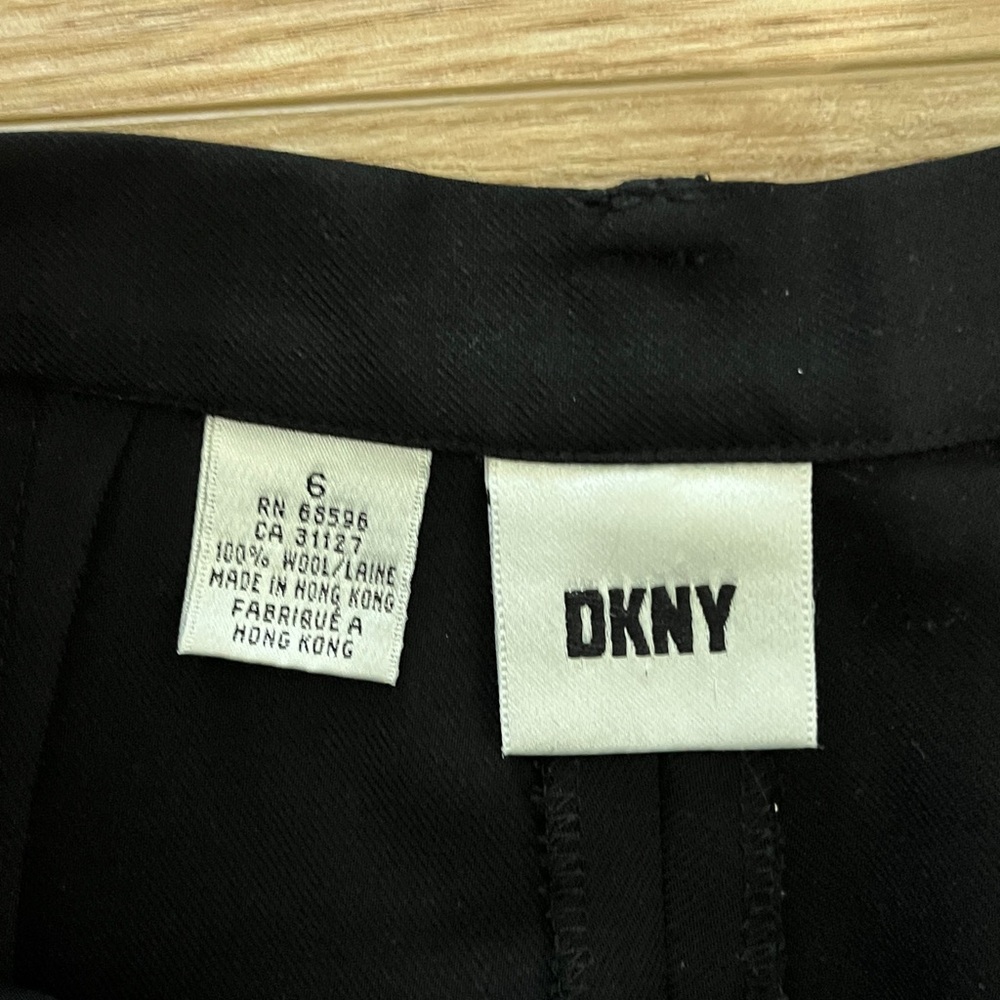 Vintage DKNY black wool pleated trousers - Picture 3 of 11